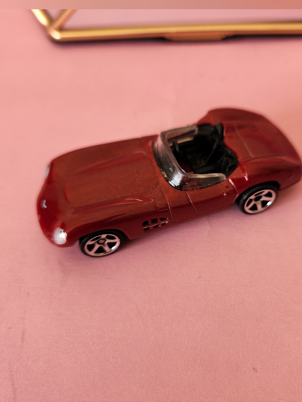 1956 Ashton Martin Match Box Kids Red Die-Cast Convertible Toy Car - 2019 Mattel